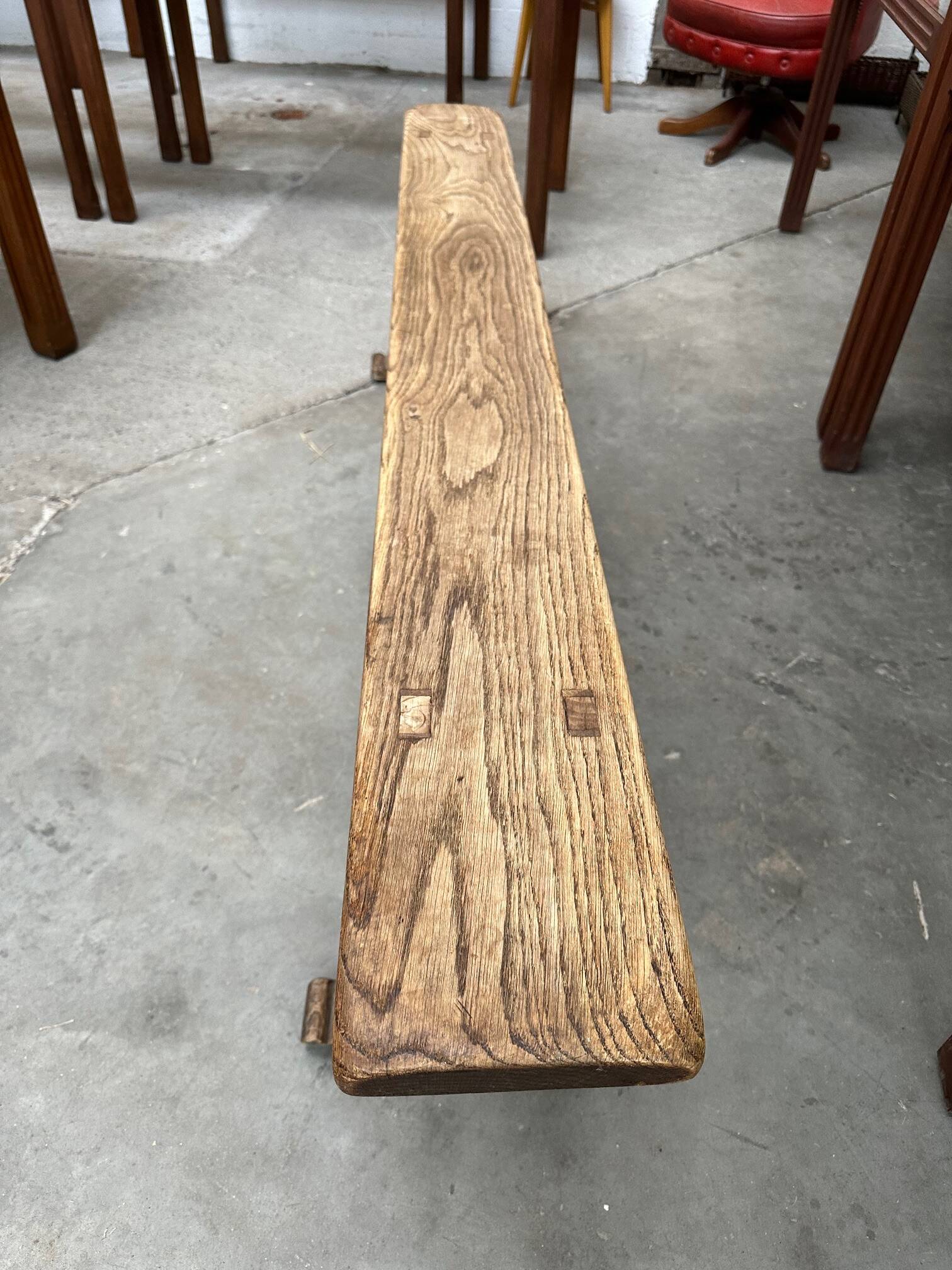 Oak bench, early 20th century