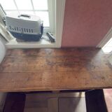 Very old, 2 doors, 2 drawers.