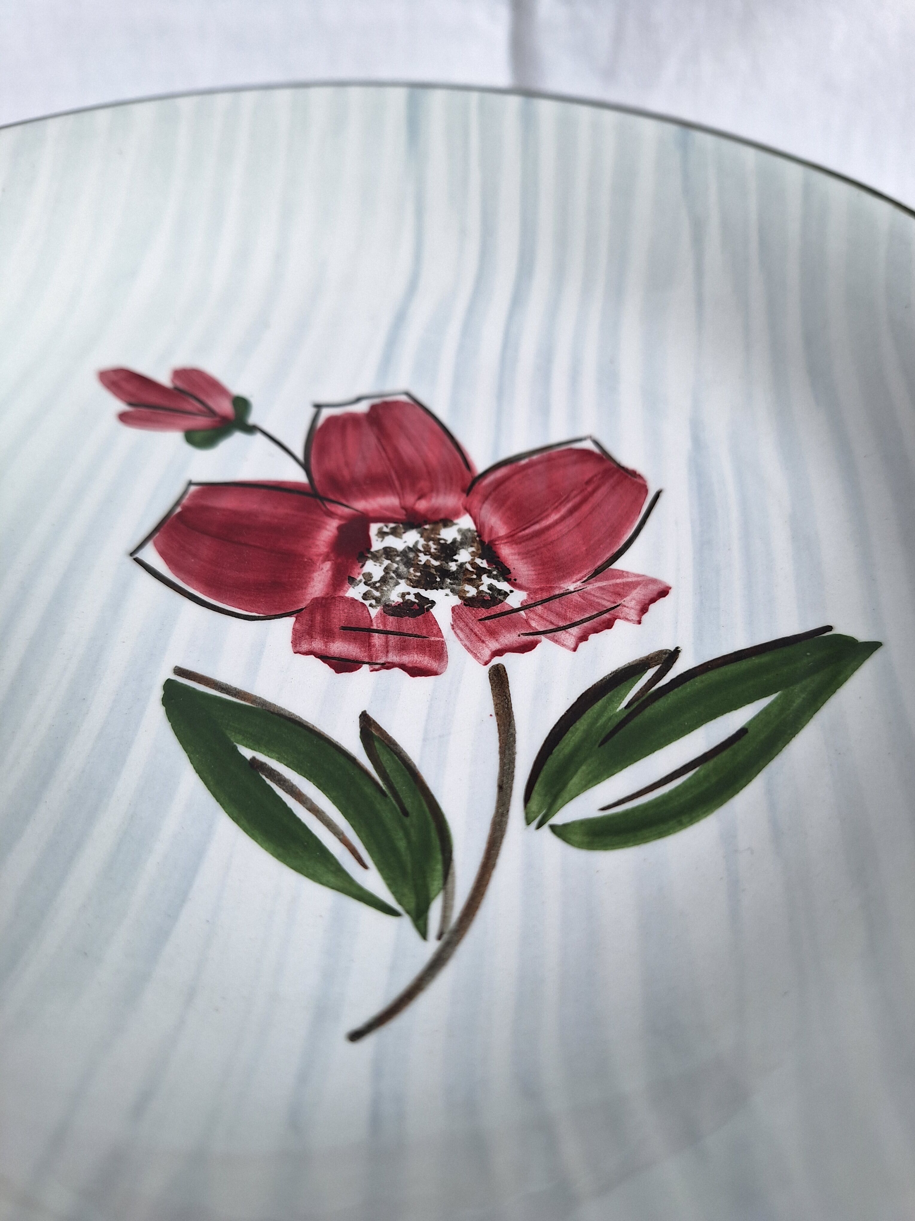 Assiette Sarreguemines vintage
