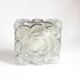 Glass flower relief wall lamp by Erco, Germany 1970