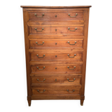 Late 19th century walnut chest of drawers