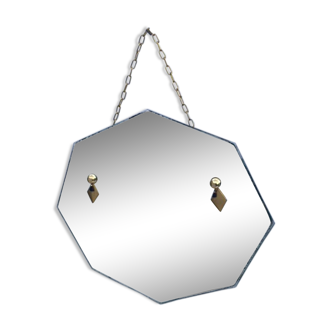 Miroir biseauté hexagonal 32x32cm
