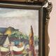 Original Swedish Oil on Panel – “Village and Harbour” by G. Fogler – Signed – Vintage & Framed – 49 × 39 cm (19.2" × 15.3")