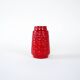 Red ceramic vase, German design, 1960s, made in West Germany
