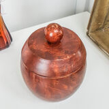 Vintage exotic wooden tobacco box