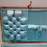 Vintage wicker sewing box