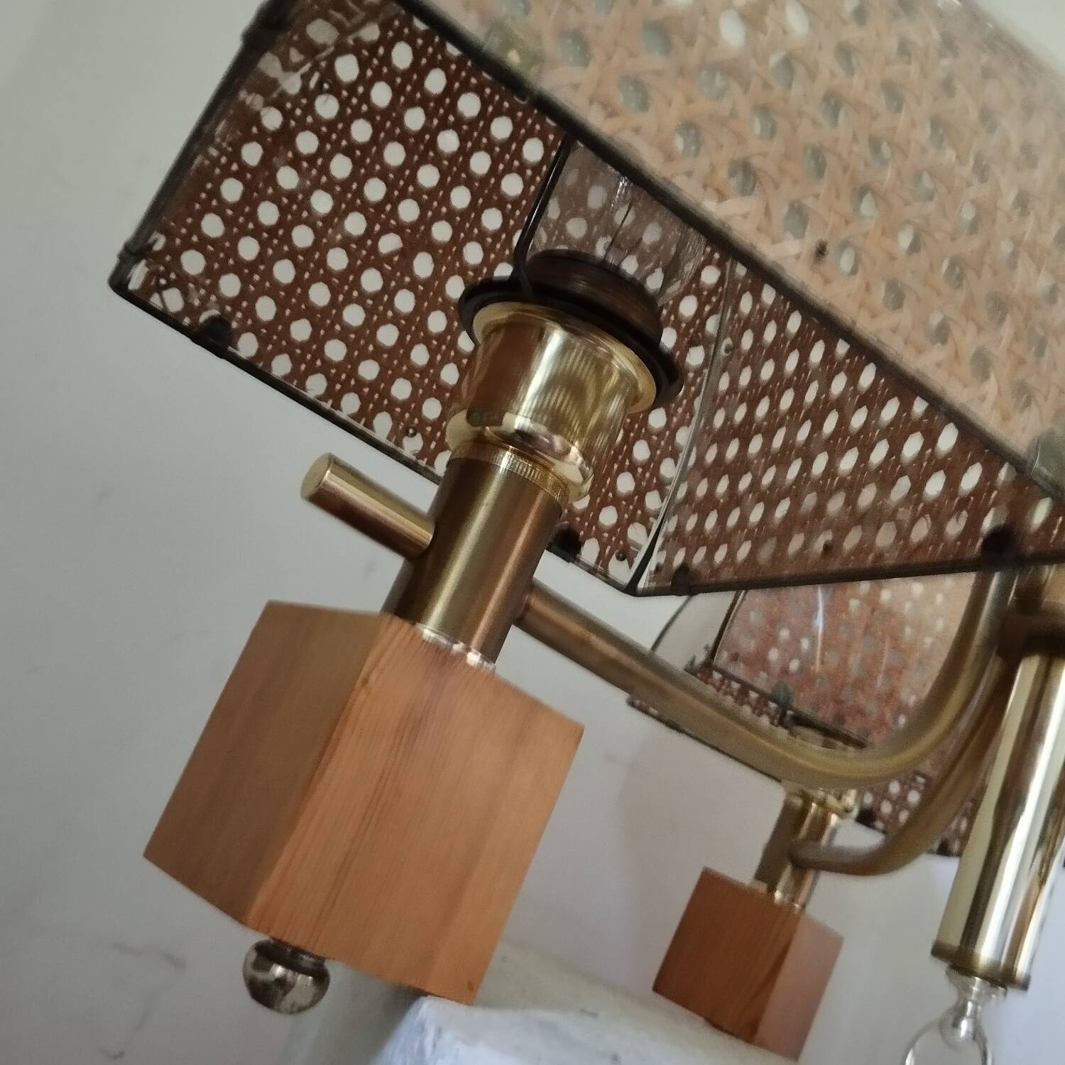 Cane chandelier from the 70s and 80s