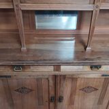 Art Nouveau Art Deco sideboard in blond walnut