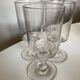 Set de 4 verres rouleau 19e en verre irrégulier