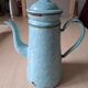 Cafetière tôle émaillée verte