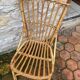 Set of 10 vintage rattan chairs