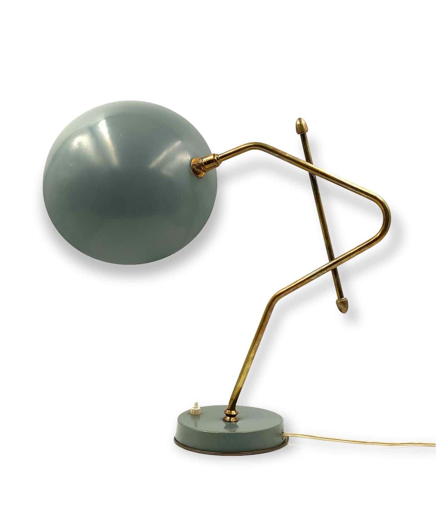 Light blue table lamp, France 1960s