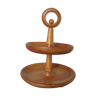 Scandinavian wooden servant 60s 70s