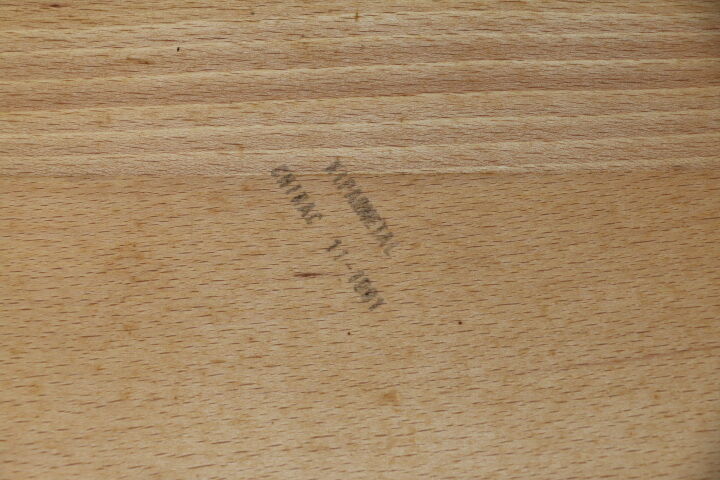 Pair of light beech bedside tables