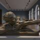 Large Art Deco sculpture in patinated bronze and terracotta – signed Ugo Cipria
