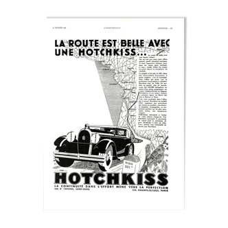 Vintage poster 30s Hotchkiss