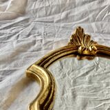 Vintage gold resin wall mirror