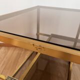 Glass and gold dessert