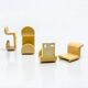 Set of Beige Coat Hooks by Ambrogio Rossari for Gedy, 1970s