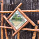 Vintage bamboo coat rack