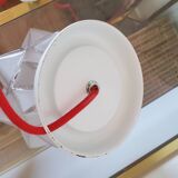 Vintage star globe lamp and enamel base