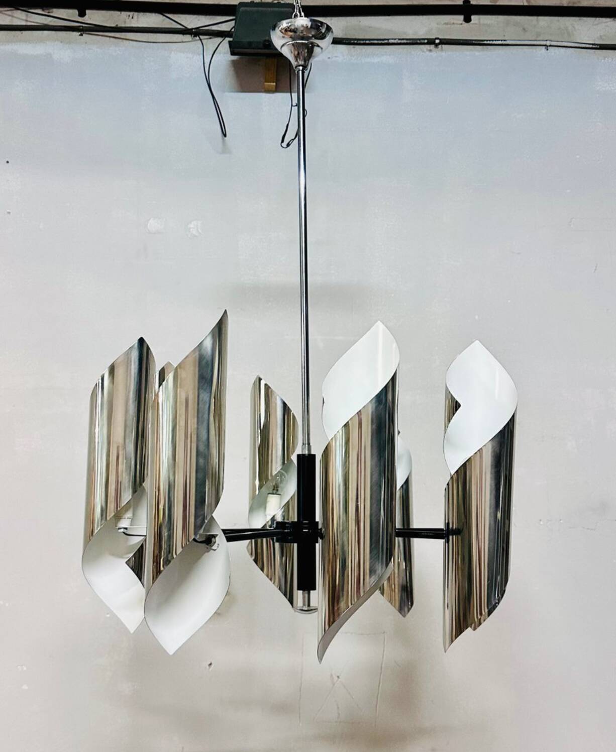 Lampadario vintage moderno, anni '70