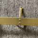 Vintage coat rack in gilded aluminum