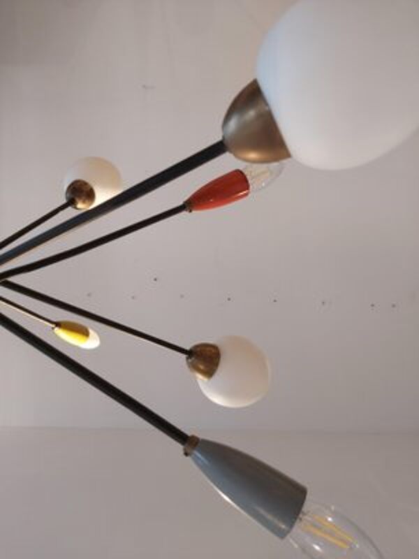 Lustre vintage à 16 lumières