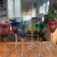 6 verres de couleurs saint Louis