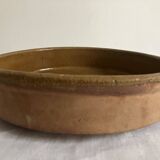 Deep dish, ceramic, glazed terracotta