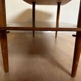 50s coffee table in wood and tiles