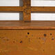 Antique painted pine bank chest – Central Europe, circa 1920