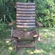 fauteuil pliant herlag en bois vintage  1950