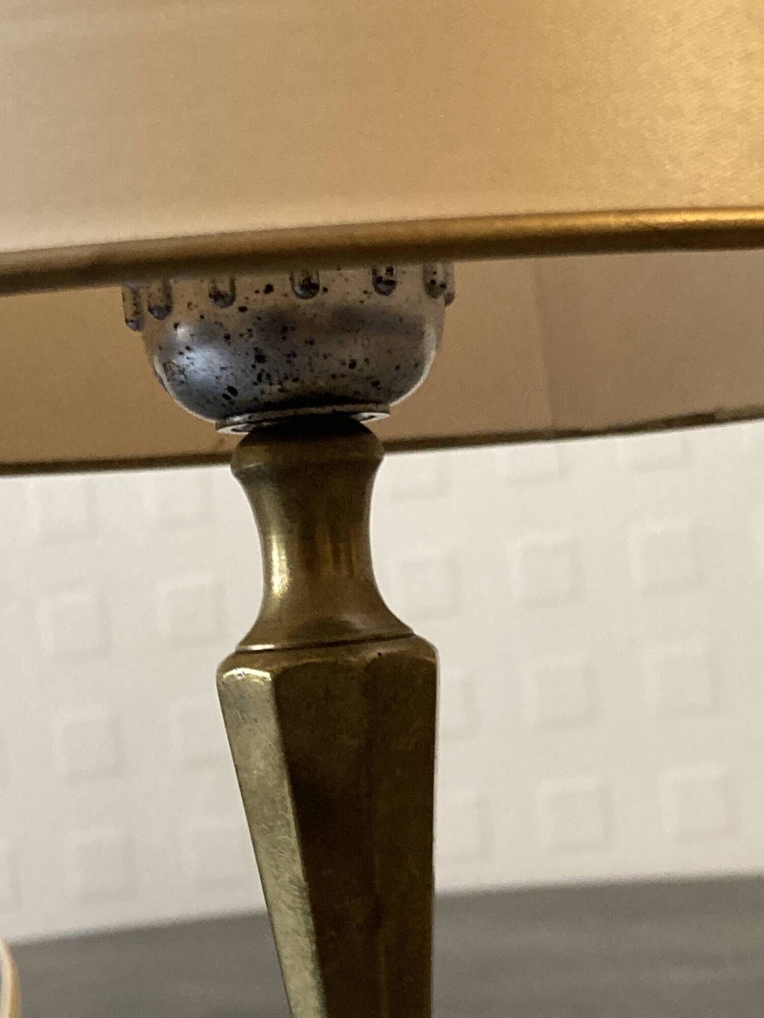 Vintage brass table lamp – 1950s