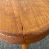 Vintage tripod stool in solid pine