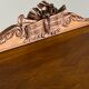 Louis XVI style music cabinet in carved wood with caning, 19th century.