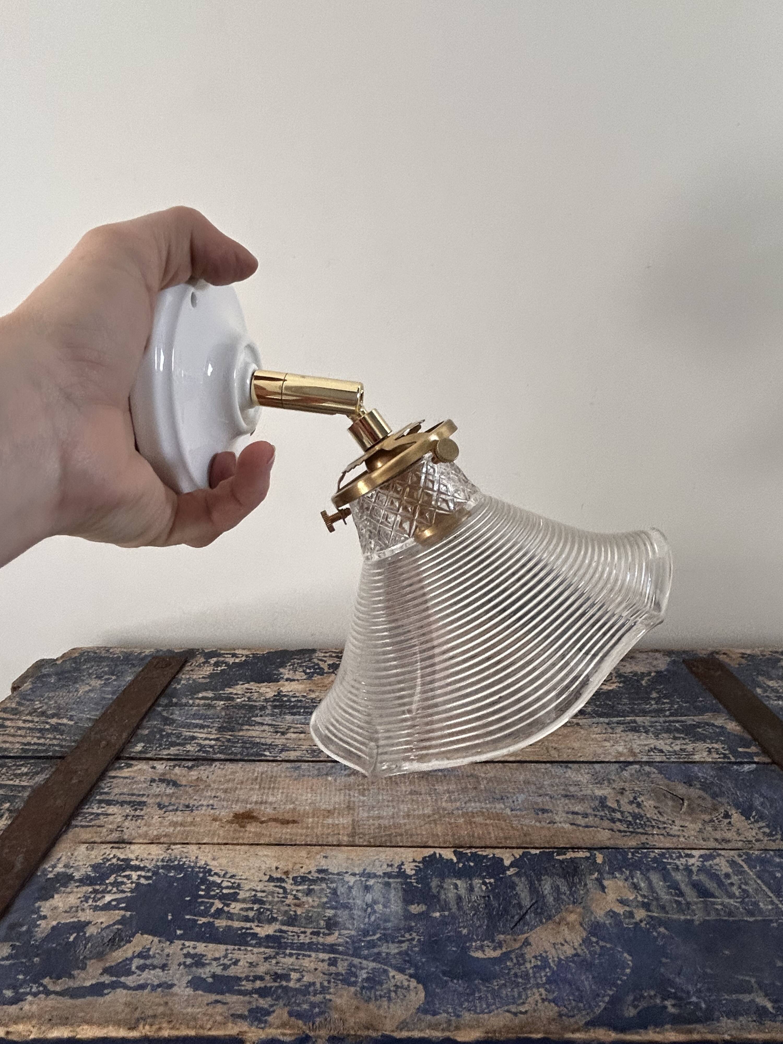 Old tulip wall light