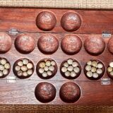 Jeu d’Awalé en bois sculpté
