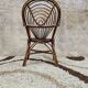 Vintage bamboo rattan armchair