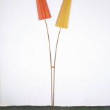 Vintage Stehlampe Cosack en fibre de verre Messing