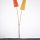 Vintage Stehlampe Cosack en fibre de verre Messing