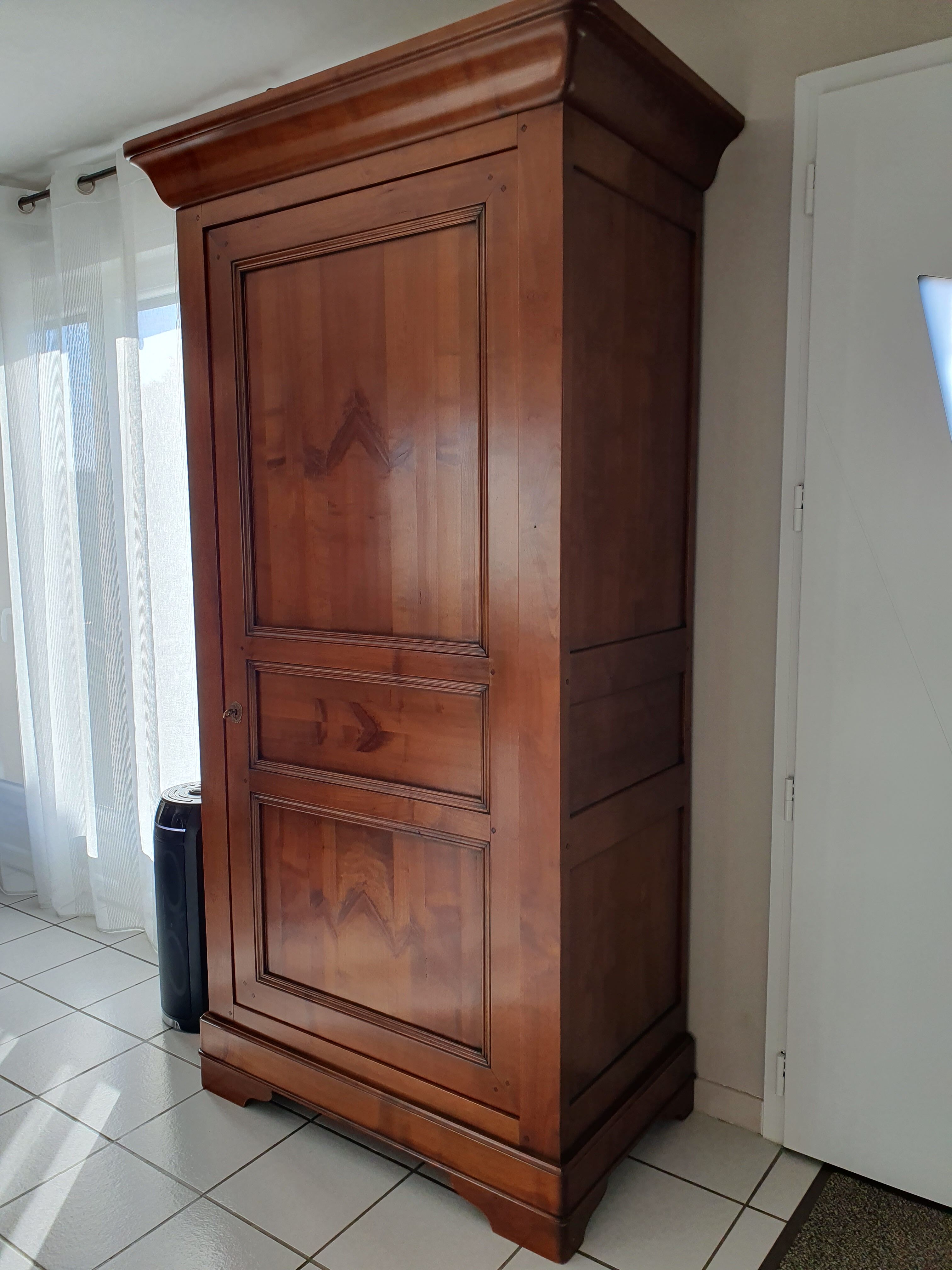 Man standing in cherry wood perfect condition like new