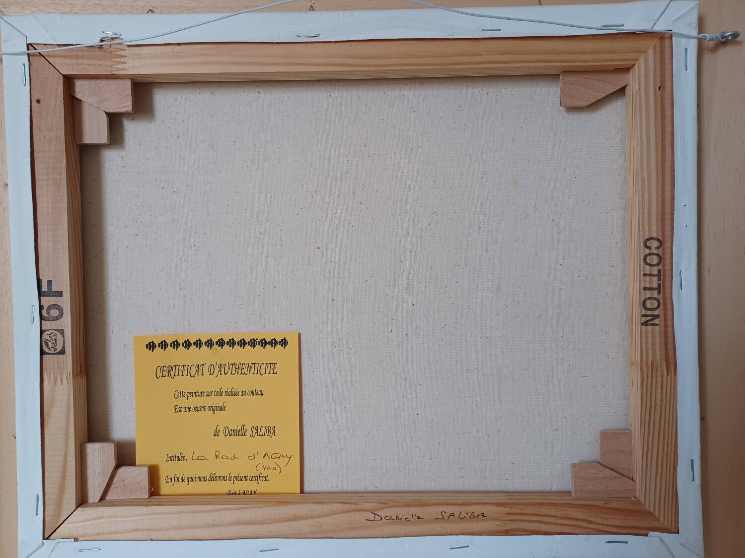 Knife painting, La Rade d'Agay by Danielle Saliba