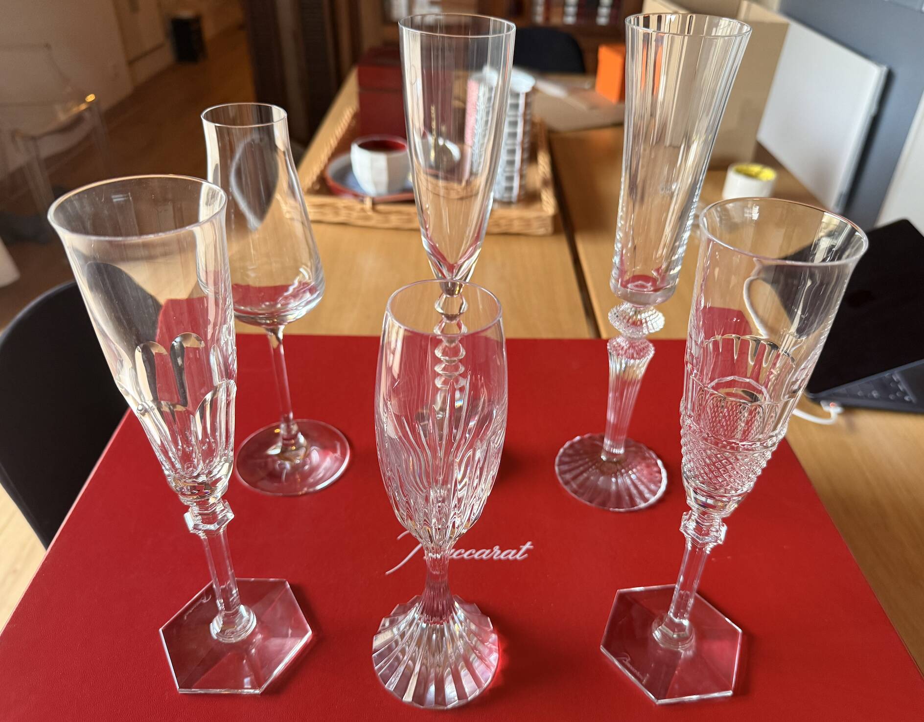 Verre Baccarat flute a champagne lot de 6