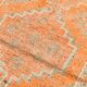 Apricot Tones Vintage Turkish Runner Rug, Oushak Wool Hallway Carpet