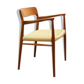 Mid century teak armrest chair by Niels O. Møller for J.L. Moller, Model 56, Denmark, 1950s