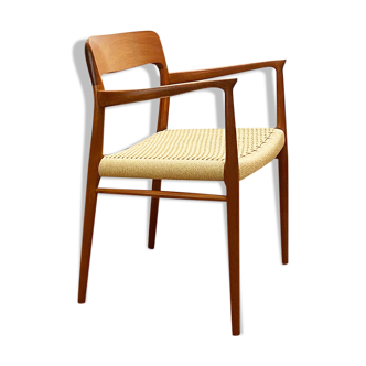 Mid century teak armrest chair by Niels O. Møller for J.L. Moller, Model 56, Denmark, 1950s