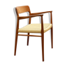 Mid century teak armrest chair by Niels O. Møller for J.L. Moller, Model 56, Denmark, 1950s