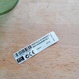 Vintage green pendant lamp in blown glass