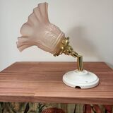 Gold and pink wall light